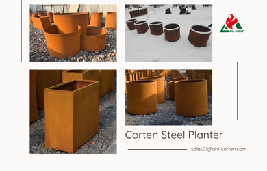 Corten Outdoor Planter